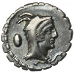 Roman Republic, L. Papius, Denarius serratus - VERY RARE, ex. Hendin