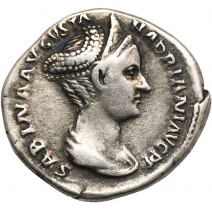 Roman Imperial, Sabina, Denarius - RARE