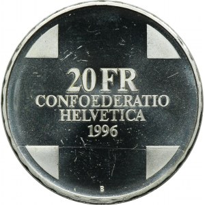 Švajčiarsko, 20 frankov Bern 1996 B - Gargantua, obor