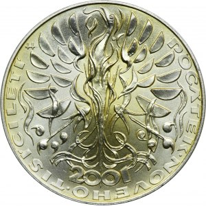 Česká republika, 200 korún Jablonec nad Nisou 2001 - Nové tisícročie