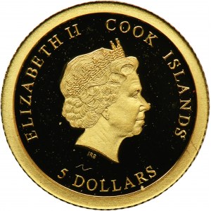 Cook Islands, Elizabeth II, 5 Dollars 2017 - 35th Anniversary of the Gold Panda