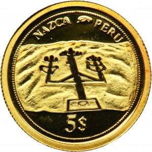 Fiji, Elizabeth II, 5 Dollars 2006 - Nazca
