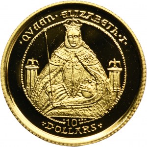Britské Panenské ostrovy, Alžběta II, 10 surreyských dolarů 2009 - Královna Alžběta I.