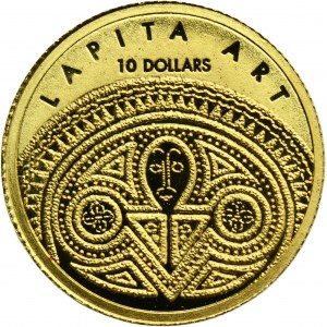 Fiji, Elizabeth II, 10 Dollar Balern 2008 - Lapita Art