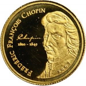 Pobřeží slonoviny, 1 500 franků CFA 2007 - Frederic Chopin