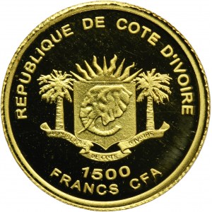 Pobřeží slonoviny, 1 500 franků CFA 2007 - Frederic Chopin
