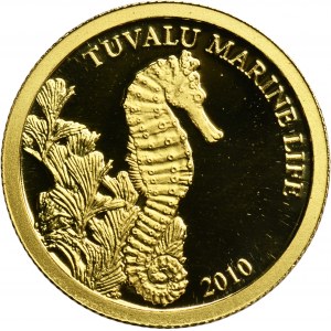 Tuvalu, Elizabeth II, 2 Dollars 2010 - Sea Horse