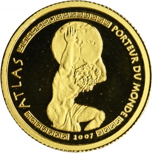Togo, 1 500 franků 2007 - Atlas