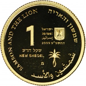 Izrael, 1 nový šekel Utrecht 2009 - Samson a lev