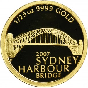 Austrálie, Elizabeth II, 5 dolarů Perth 2007 P - Sydney Harbour Bridge