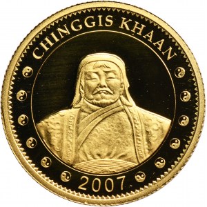 Mongolsko, 1 000 Tugrik 2007 - Čingischán