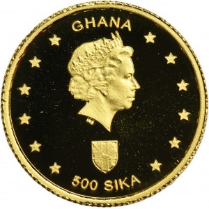 Ghana, 500 Sika 2002 - Fénická loď