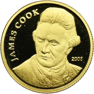 Cookove ostrovy, Elizabeth II, 10 dolárov 2008 - James Cook