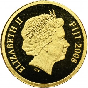 Fidži, Alžbeta II, 10 dolárov Balerna 2008 - Art Lapita