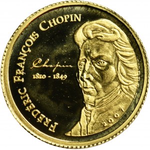 Pobřeží slonoviny, 1 500 CFA franků 2007 - Frederic Chopin