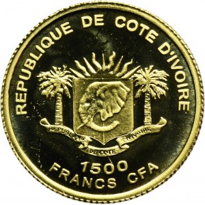 Pobřeží slonoviny, 1 500 CFA franků 2007 - Frederic Chopin