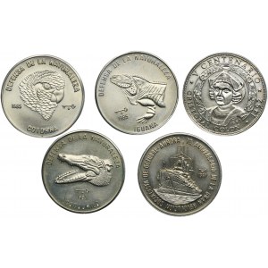 Set, Cuba, 1 Peso (5 pcs.)