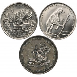 Sada, Kuba a Dominikánská republika, 1 peso (3 kusy).