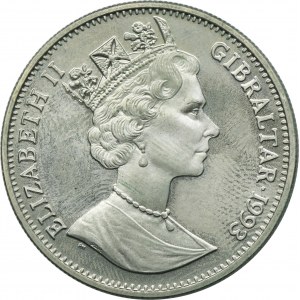 Gibraltar, Elizabeth II, 1 Surrey Crown 1993 - 17. zimní olympijské hry v Lillehammeru