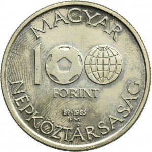 Hungary, 100 Forint Budapest 1985 - Football World Cup