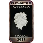 Austrália, Elizabeth II, 1 dolár Perth 2015 P - Austrálsky Červený kríž