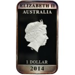 Austrálie, Elizabeth II, 1 dolar Perth 2015 P - Klasický cestovní plakát, Klokan