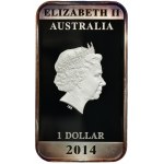Australia, Elizabeth II, 1 Dollar Perth 2015 P - Vintage Travel Poster, Kangaroo