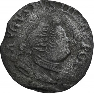 August III Sas, 1755 H penny - FALEŠNÝ Z ÉRY