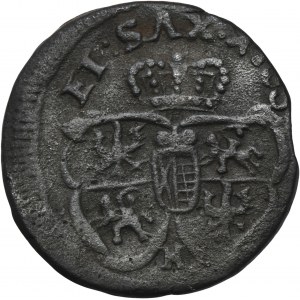 August III Sas, 1755 H penny - FALEŠNÝ Z ÉRY