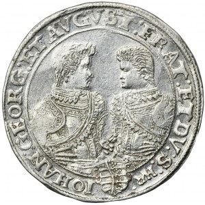Nemecko, Saské kurfirstvo, Kristián II, Ján Juraj I. a August, Thaler Drážďany 1605