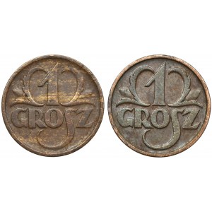 Zestaw, 1 grosz 1932 i 1935 (2 szt.)