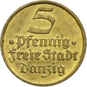 Free City of Danzig, 5 pfennig 1932