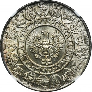 100 zlotých 1966 Mieszko i Dąbrówka - NGC MS66