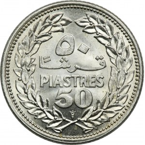 Lebanon, 50 Piastres Utrecht 1952