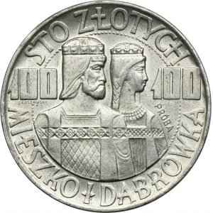 SAMPLE, 100 gold 1966 Mieszko and Dabrowa half figures