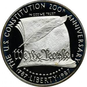 USA, 1 sanfranciský dolar 1987 S - 200. výročí ústavy