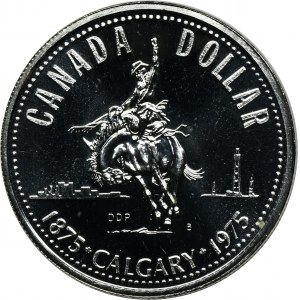 Canada, ELizabeth II, 1 Dollar Ottawa 1975 - Calgary