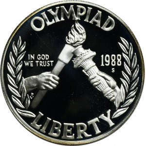 USA, 1 San Francisco dolar 1988 S - Olympijské hry v Soulu