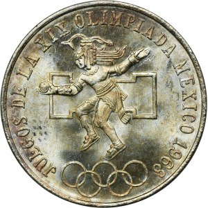 Mexiko, republika, 25 pesos Mexiko 1968 - XIX. olympijské hry