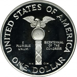 USA, 1 Sanfranciský dolár 1989 - Kongres