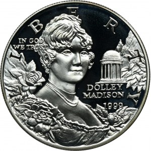 USA, 1 dolár Philadelphia 1999 - Dolley Medison