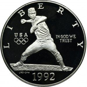 USA, 1 dolar San Francisco 1992 - Baseball