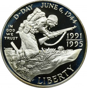 USA, 1 Dollar West Point 1995 W - D-Day
