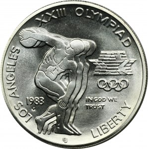 USA, 1 Dollar San Francisco 1983 S - XXIII Summer Olympic Games - Discobol