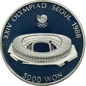 South Korea, 5.000 Won 1987 - Olympic Stadium