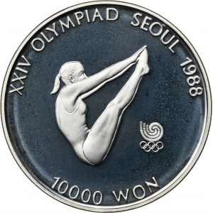Južná Kórea, 10 000 wonov 1988 - Skok do vody