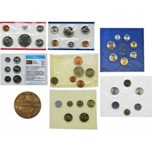 Set, World vintage sets and medal (8 pcs.)