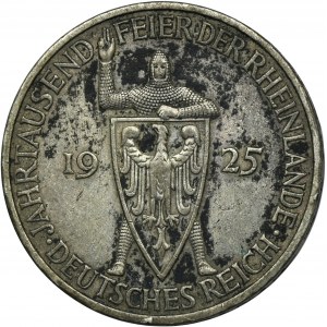 Nemecko, Weimarská republika, 5 mariek Hamburg 1925 J - RARE