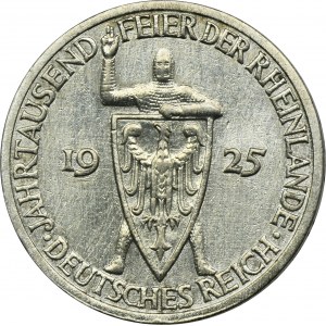 Nemecko, Weimarská republika, 3 marky Berlín 1925 A