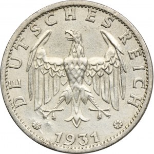 Nemecko, Weimarská republika, 3 marky Berlín 1931 A